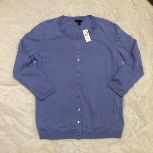 Talbots Charming Cardigan -3/4 Sleeve-Blue -Sz XS